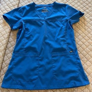 Adar scrub top, small, blue